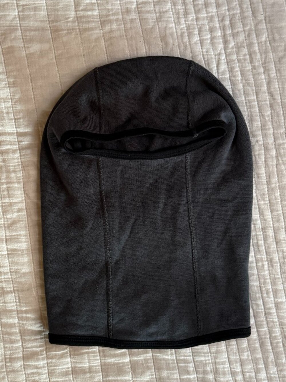 Icebreaker Merino Wool Balaclava – Grey/Black – ~200 Weight